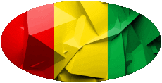 Bandiere Africa Guinea Ovale 01 
