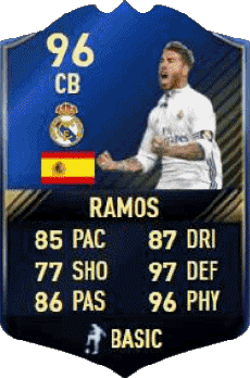 Multi Media Video Games F I F A - Card Players Spain Sergio Ramos García 