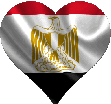 Bandiere Africa Egitto Cuore 