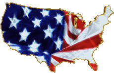 Banderas América U.S.A - Nacional Mapa 