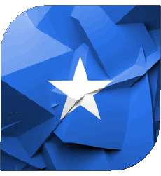 Bandiere Africa Somalia Quadrato 