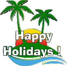 Messages Anglais Happy Holidays Fond Transparent 01 