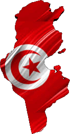 Drapeaux Afrique Tunisie Carte 