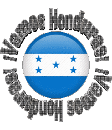 Mensajes Español Vamos Honduras Bandera 