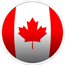 Bandiere America Canada Tondo 