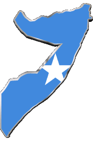 Banderas África Somalia Mapa 