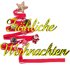 Mensajes Alemán Fröhliche  Weihnachten Serie 09 
