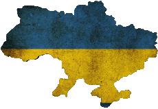Banderas Europa Ucrania Mapa 
