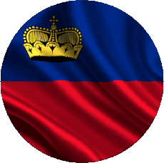 Flags Europe Liechtenstein Round 