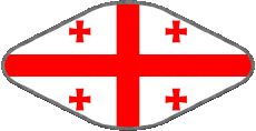 Fahnen Asien Georgia Oval 02 