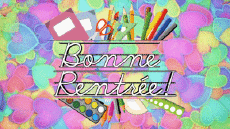 Mensajes Francés Bonne Rentrée Fondo animado 007 