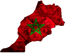 Drapeaux Afrique Maroc Carte 