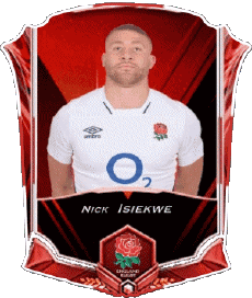Sports Rugby - Joueurs Angleterre Nick Isiekwe 