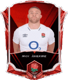 Sports Rugby - Players England Team 2022 Nick Isiekwe 