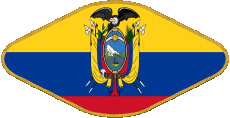 Drapeaux Amériques Colombie Ovale 02 