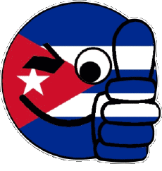 Drapeaux Amériques Cuba Smiley - OK 