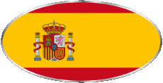 Drapeaux Europe Espagne Ovale 