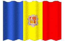 Banderas Europa Andorra Ondulación 