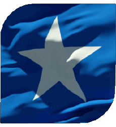 Drapeaux Afrique Somalie Carré 