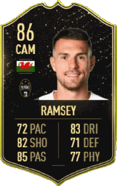 Multimedia Videospiele F I F A - Karten Spieler Wales Aaron Ramsey 