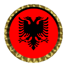 Drapeaux Europe Albanie Rond - Anneaux 