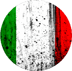 Drapeaux Europe Italie National Rond 