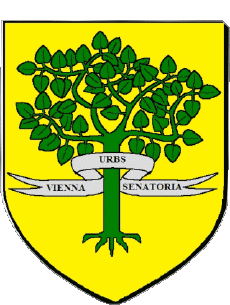 Blasón-Banderas Francia Departamentos - Ciudades 38 VIENNE 