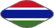 Banderas África Gambia Oval 02 