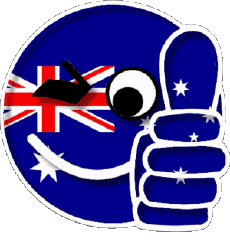 Fahnen Ozeanien Australien National Smiley - OK 