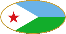 Banderas África Djibouti Oval 01 