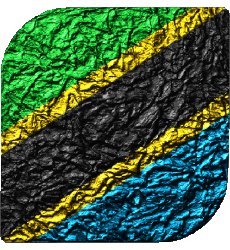 Flags Africa Tanzania Square 