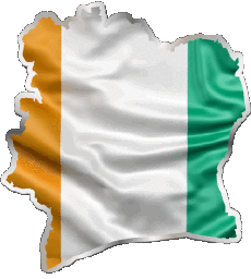Drapeaux Afrique Côte d Ivoire Carte 