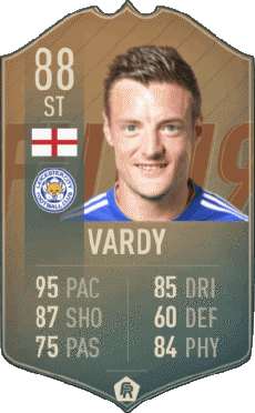 Multimedia Vídeo Juegos F I F A - Jugadores  cartas Angleterre Jamie Vardy 