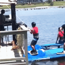 Humor - Fun Deportes Esquí acuático Wakeboard Gamelle Fail 