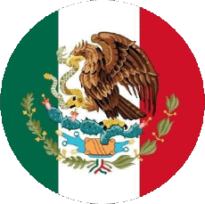 Fahnen Amerika Mexiko Runde 