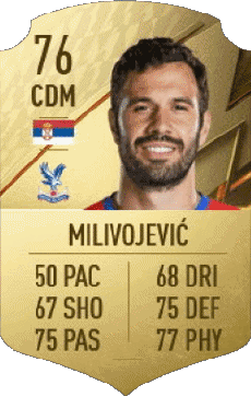 Multimedia Vídeo Juegos F I F A - Jugadores  cartas Serbia Luka Milivojevic 