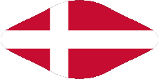 Banderas Europa Dinamarca Oval 