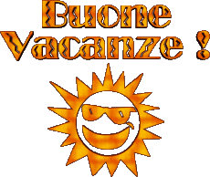 Messages Italian Buone Vacanze Transparent Background 04 