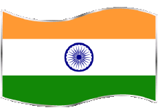 Drapeaux Asie Inde Rectangle 