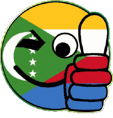 Flags Africa Comoros Smiley - OK 