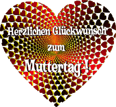 Messages Allemand Herzlichen Glückwunsch zum Muttertag 018 