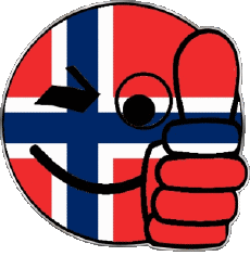 Flags Europe Norway Smiley - OK 