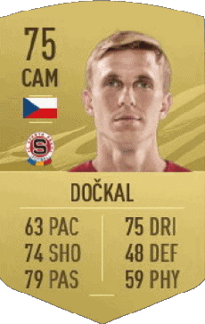 Multimedia Vídeo Juegos F I F A - Jugadores  cartas Republica checa Borek Dockal 