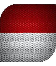 Bandiere Europa Monaco Quadrato 