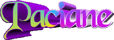 Vorname WEIBLICH - Frankreich P Paciane 