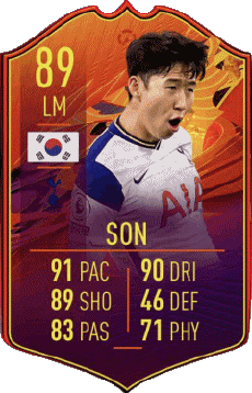 Multimedia Videospiele F I F A - Karten Spieler Südkorea Son Heung-min 