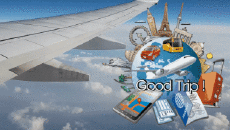 Messages English Good Trip Animated Background 001 