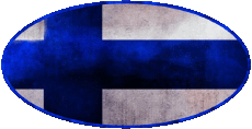 Drapeaux Europe Finlande Ovale 