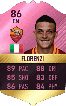 Multimedia Videospiele F I F A - Karten Spieler Italien Alessandro Florenzi 