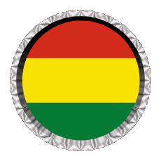 Bandiere America Bolivia Rotondo - Anelli 